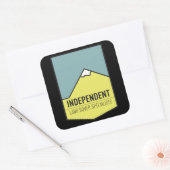 UNABHÄNGIG QUADRATISCHER AUFKLEBER (Umschlag)