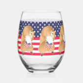 UNABHÄNGIG - Rotes Chow Weinglas Ohne Stiel (Rückseite)