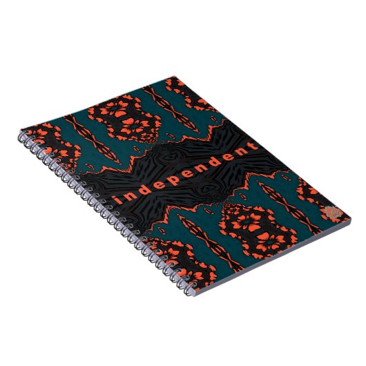 Unabhängig und stolz auf Green & Orange Notizblock (Rechte Seite)