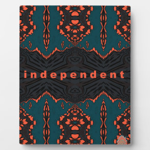 Unabhängig und stolz fotoplatte