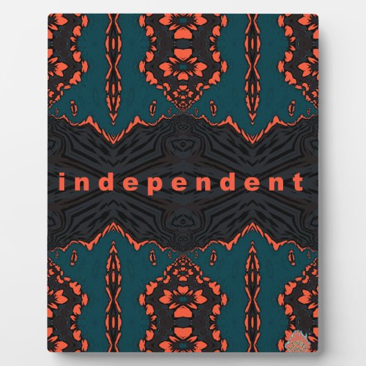 Unabhängig und stolz fotoplatte (Vorderseite)