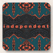 Unabhängig und stolz getränkeuntersetzer (Vorderseite)