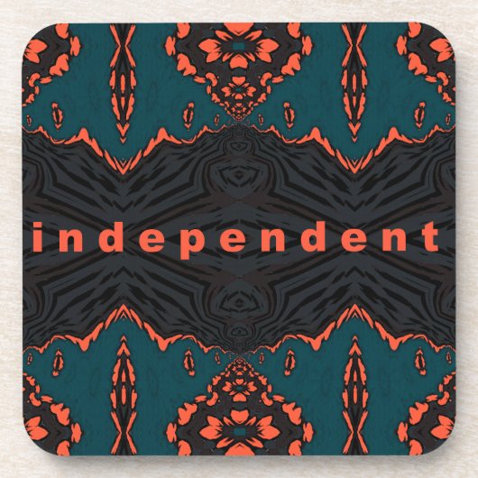 Unabhängig und stolz getränkeuntersetzer (Vorderseite)
