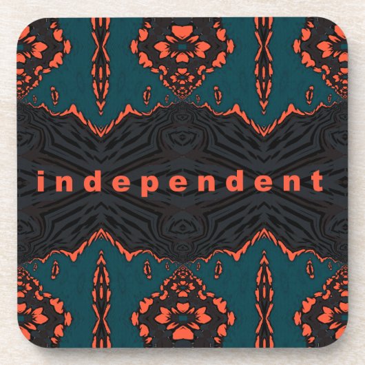 Unabhängig und stolz getränkeuntersetzer (Vorderseite)
