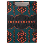 Unabhängig und stolz! klemmbrett (Vorderseite)