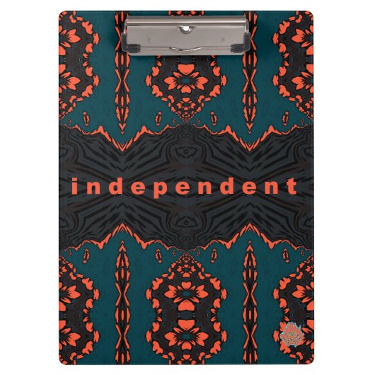 Unabhängig und stolz! klemmbrett (Vorderseite)