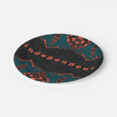 Unabhängig und stolz pappteller (Schrägansicht)