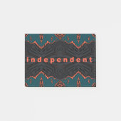 Unabhängig und stolz! post-it klebezettel (Vorderseite)