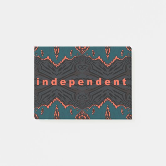 Unabhängig und stolz! post-it klebezettel (Vorderseite)