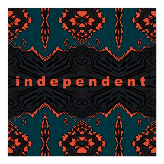 Unabhängig und stolz poster (Vorderseite)