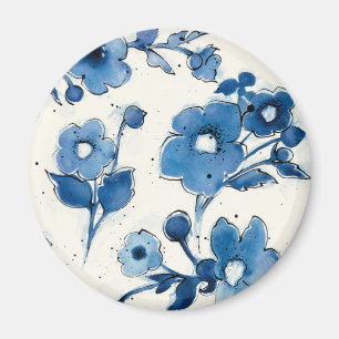 Unabhängige blaue Blüte Magnet