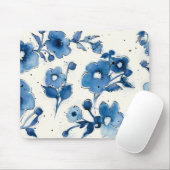 Unabhängige blaue Blüte Mousepad (Mit Mouse)