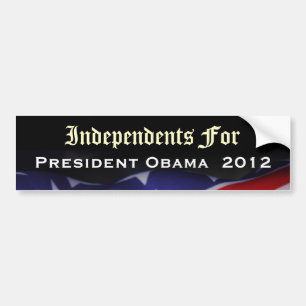 Unabhängige für Aufkleber 2012 Präsidenten-Obam Autoaufkleber