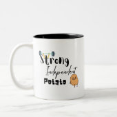 unabhängige Kartoffelsorte-Tasse Zweifarbige Tasse (Links)