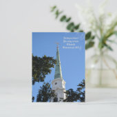 Unabhängige Presbyterianische Kirche Steeple Savan Postkarte (Stehend Vorderseite)