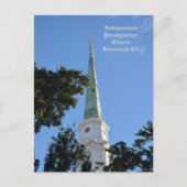 Unabhängige Presbyterianische Kirche Steeple Savan Postkarte (Vorderseite)