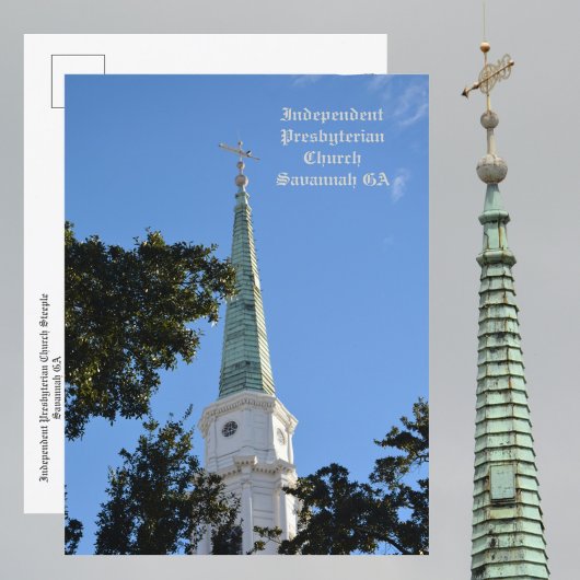 Unabhängige Presbyterianische Kirche Steeple Savan Postkarte