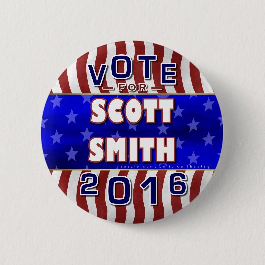 Unabhängiger 2016 Scott-Smith-Präsidenten-Wahl Button (Vorderseite)