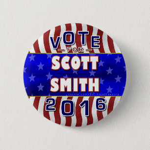 Unabhängiger 2016 Scott-Smith-Präsidenten-Wahl Button