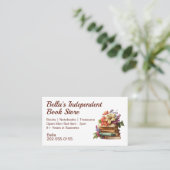 Unabhängiger Buchladen Visitenkarte (Stehend Vorderseite)