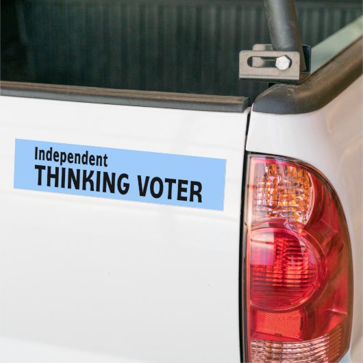 Unabhängiger denkender Wähler Autoaufkleber (Auf Lkw)