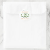 UNABHÄNGIGER DISTRIBUTTER DER CBD-Rekrutierung Runder Aufkleber (Tasche)