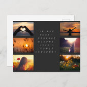 Unabhängiger Frauentag: Mut im Blut Postkarte (Vorne/Hinten)