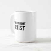 Unabhängiger Künstler Kaffeetasse (Vorderseite Links)