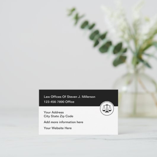 Unabhängiger Rechtsanwalt Visitenkarte (Stehend Vorderseite)
