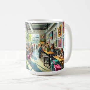 Unabhängiges Café in Portland Oregon Kaffeetasse