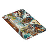 Unabhängiges Café in Portland Oregon Magnet (Rechte Seite)