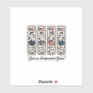 Unabhängiges Gans Patriotisches Vintage T-Shirt De Aufkleber