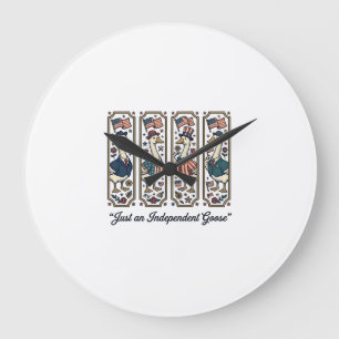 Unabhängiges Gans-patriotisches Vintage-T-Shirt-De Große Wanduhr