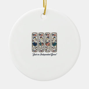 Unabhängiges Gans Patriotisches Vintage T-Shirt De Keramik Ornament