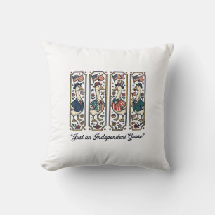 Unabhängiges Gans Patriotisches Vintage T-Shirt De Kissen