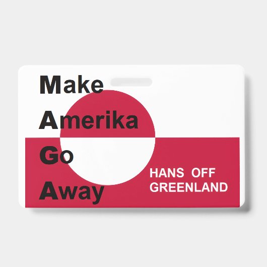 Unabhängiges Grönland Ausweis (Vorderseite)