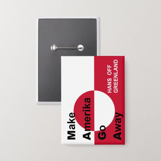 Unabhängiges Grönland Button (Vorderseite/Rückseite)