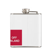 Unabhängiges Grönland Flachmann (Rückseite)