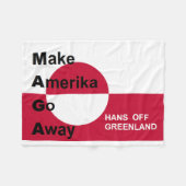 Unabhängiges Grönland Fleecedecke (Vorderseite (Horizontal))