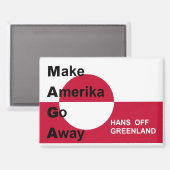 Unabhängiges Grönland Magnet (Vorderseite/Rückseite)