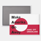 Unabhängiges Grönland Magnet (Vorderseite/Rückseite)