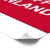 Unabhängiges Grönland Poster (Ecke)