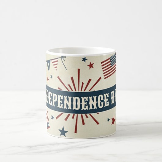 Unabhängigkeit 4. Juli patriotische USA Tasse (Mittel)