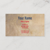 Unabhängigkeit der amerikanischen Flagge Visitenkarte (Rückseite)