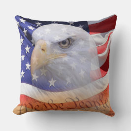 Unabhängigkeit der amerikanischen Flaggenadlererkl Kissen