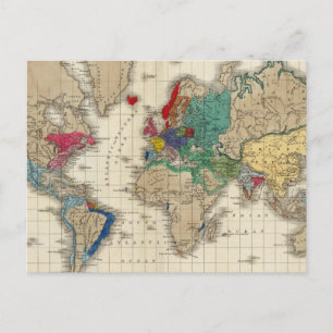 Unabhängigkeit der Staaten 1783 AD Postkarte