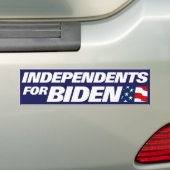 Unabhängigkeit für Biden 2024 Autoaufkleber (Auf Auto)