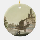 Unabhängigkeit Hall, Philadelphia, Pennsylvania, Keramikornament (Hinten)