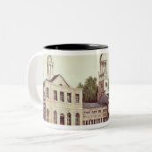 Unabhängigkeit Hall, Philadelphia Zweifarbige Tasse (Vorderseite Links)