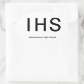 Unabhängigkeit High Schoo*l Euro Style Sticker (Tasche)